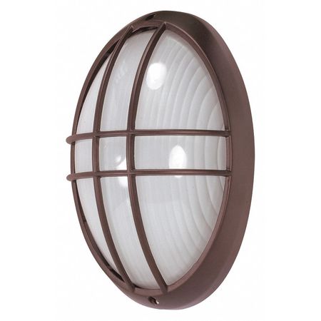 Oval Exterior Wall Light -
E26 Base - Bronze Finish
w/Glass Lens