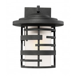 1 Lamp Latern Wall Light -
E26 Base, Textured Black
Finish